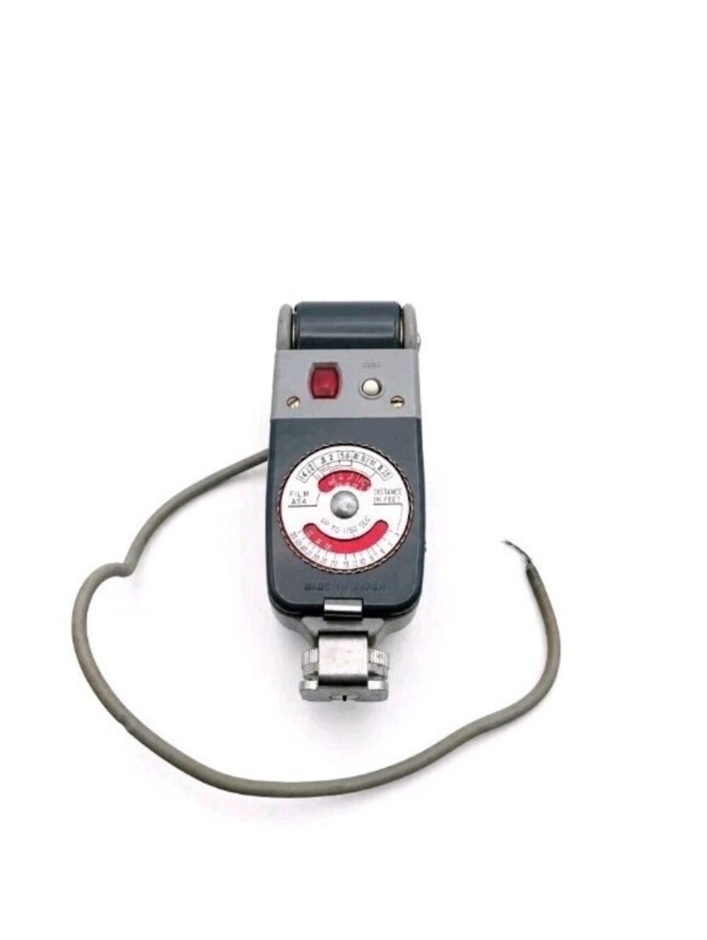 Vintage AVIGO Fan Flash Camera Flash Unit Exposure Dial Made in Japan Untested